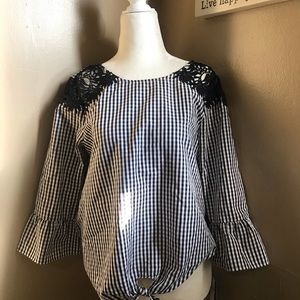 by & by Tops - Checkered blouse size Medium by&by by & by Tops - Checkered blouse size Medium by&by